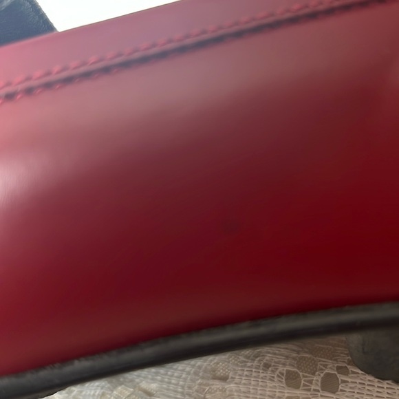 Coach Red Leather Loafers - Picture 12 of 16